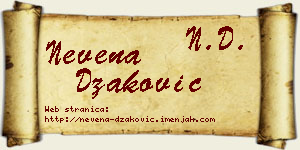 Nevena Džaković vizit kartica
